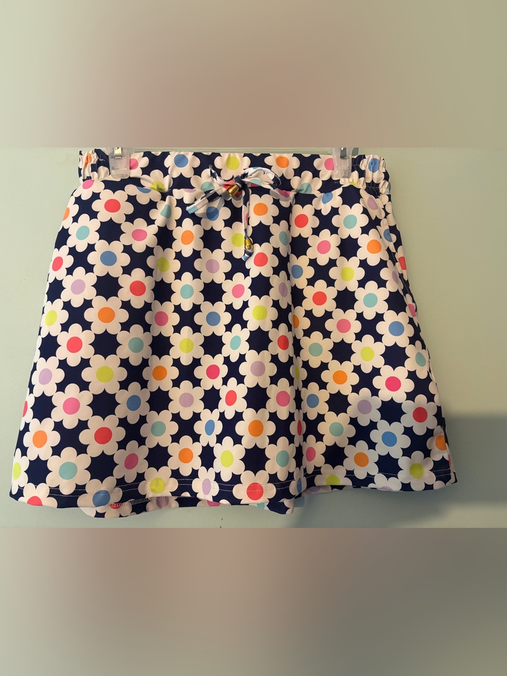 Jess Lea Multi Colored Navy Floral Skort with pockets XL